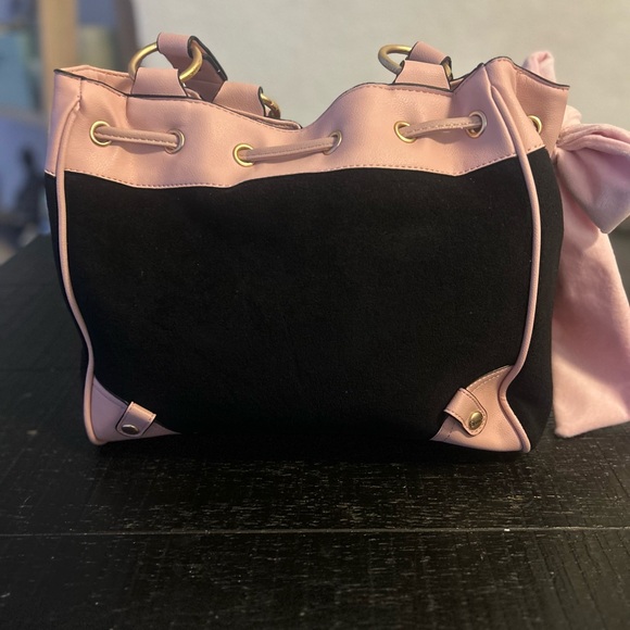 Juicy Couture Juicy Lovers Club Black Liquorice/Pink Tote Bag - Picture 2 of 2